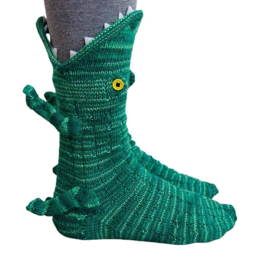 Crocodile Knit Socks