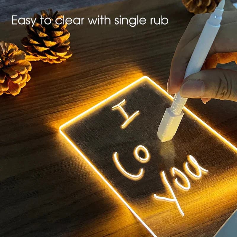LAST DAY 49% OFF🔥NOTE BOARD CREATIVE LED NIGHT LIGHT
