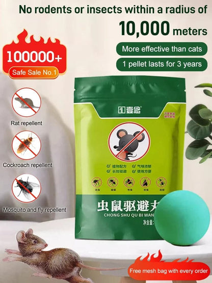 🔥Last Day 50% OFF🔥[One pellet lasts for one year!]Rodent and insect repellent sphere (5 PCS)