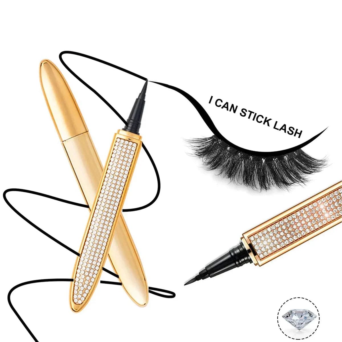 🔥2023 New Self-adhesive Eyeliner Eyelash Glue Pencil