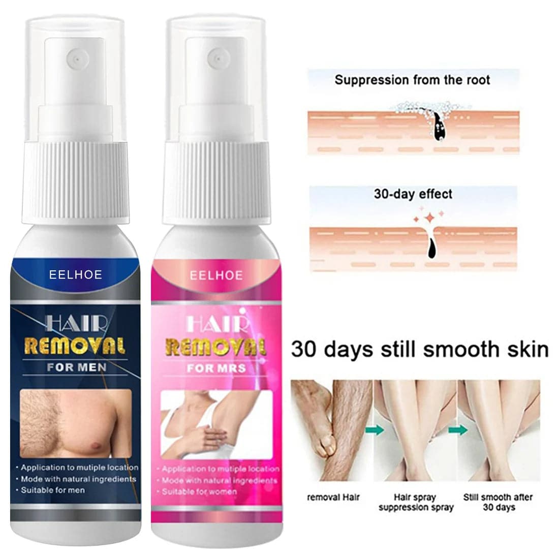 Sobeeriond® Semi-permanent Hair Removal Spray