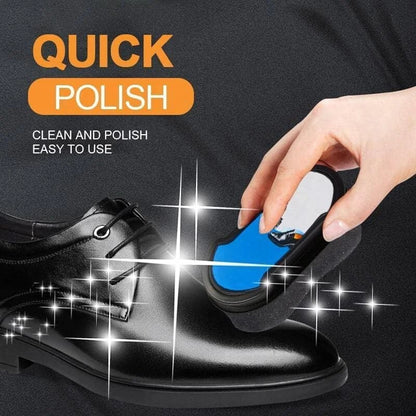 Double sided shoe cleaner polish