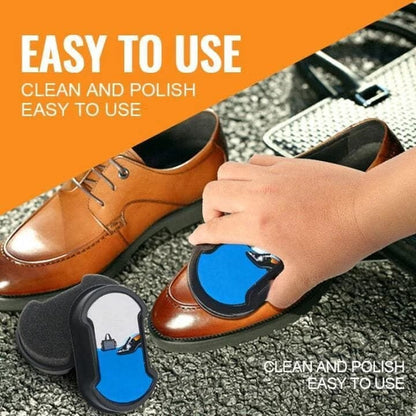 Double sided shoe cleaner polish