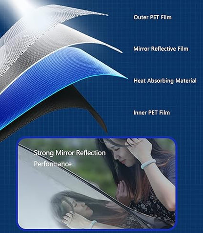 Automatic retractable car sunshade (1 Pair)