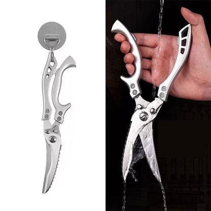 Stainless Steel Bone-Cut Kitchen Scissors