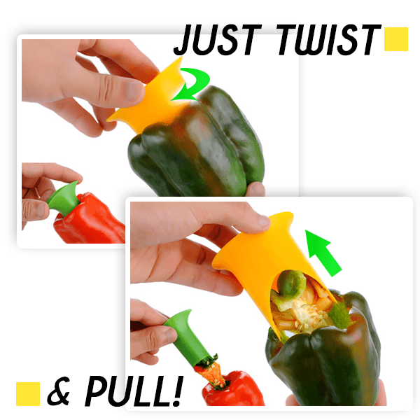 Push-n-Twist Pepper Corer (Set of 2)