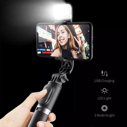 🔥 6 in 1 Wireless Bluetooth Selfie Stick