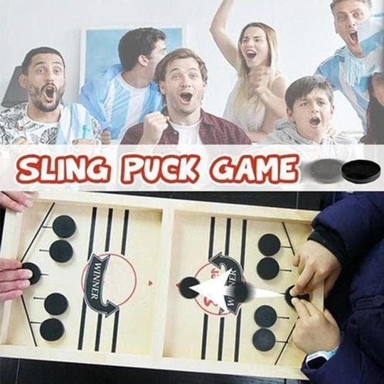 Funny Family Wooden Hockey Game