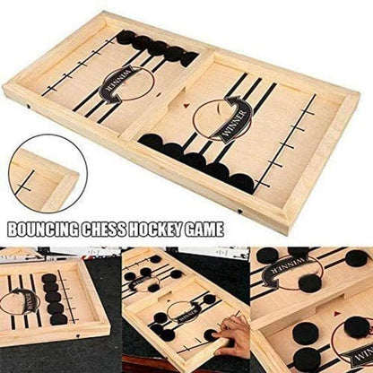 Funny Family Wooden Hockey Game