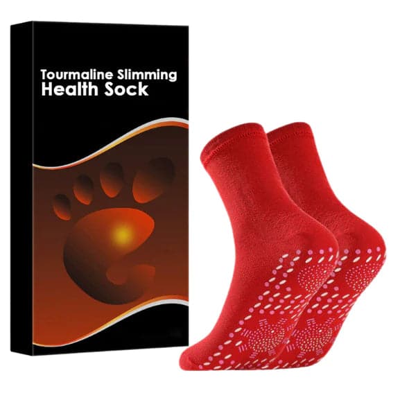 Tourmaline acupressure self-heating shaping socks