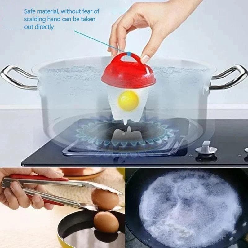 Non-stick Silicone Egg Boiler (6 Pcs)