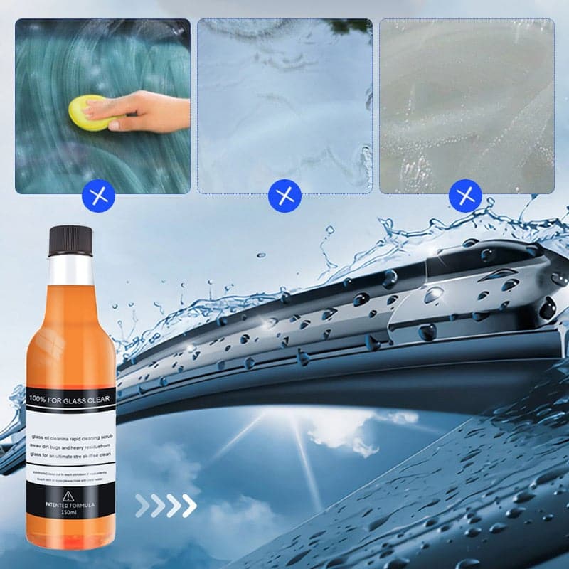 Car Glass Oil Film Stain Removal Cleaner