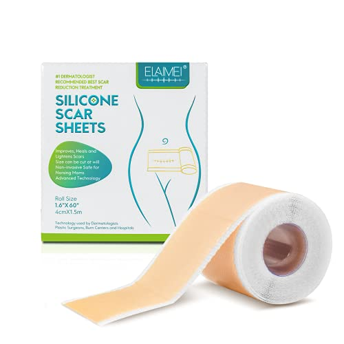 Soft Silicone Gel Tape for Scar Removal (1.6” x 60”)