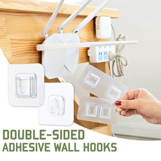 Double-sided Adhesive Wall Hooks (20 pcs)