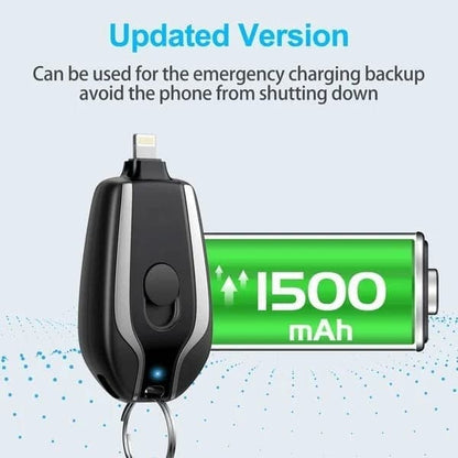 Keychain Portable Charger for iPhone or Type-c