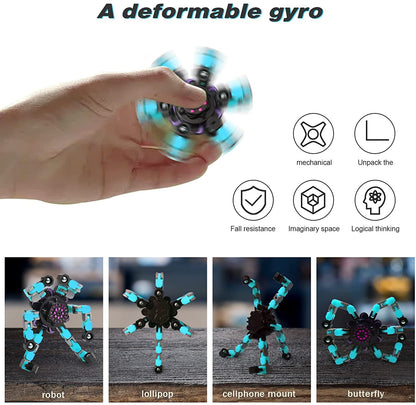 Gyro - Transformable Fingertip Anxiety Stress Relief Toy for Kids & Adults