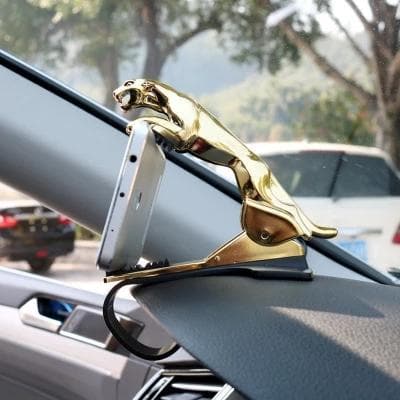 Universal 360° Rotating Car Leopard Phone Clip Holder