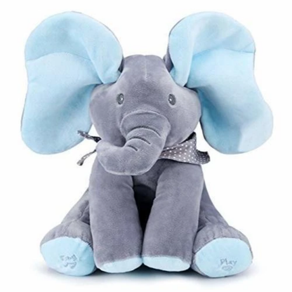 Peek A Boo Singing Elephant Plush Toy