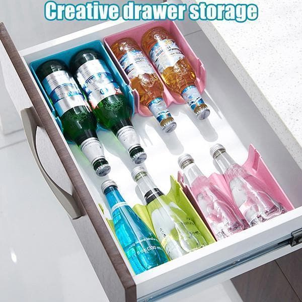 Refrigerator Beverage Cans Anti-fall Stackable Storage Rack