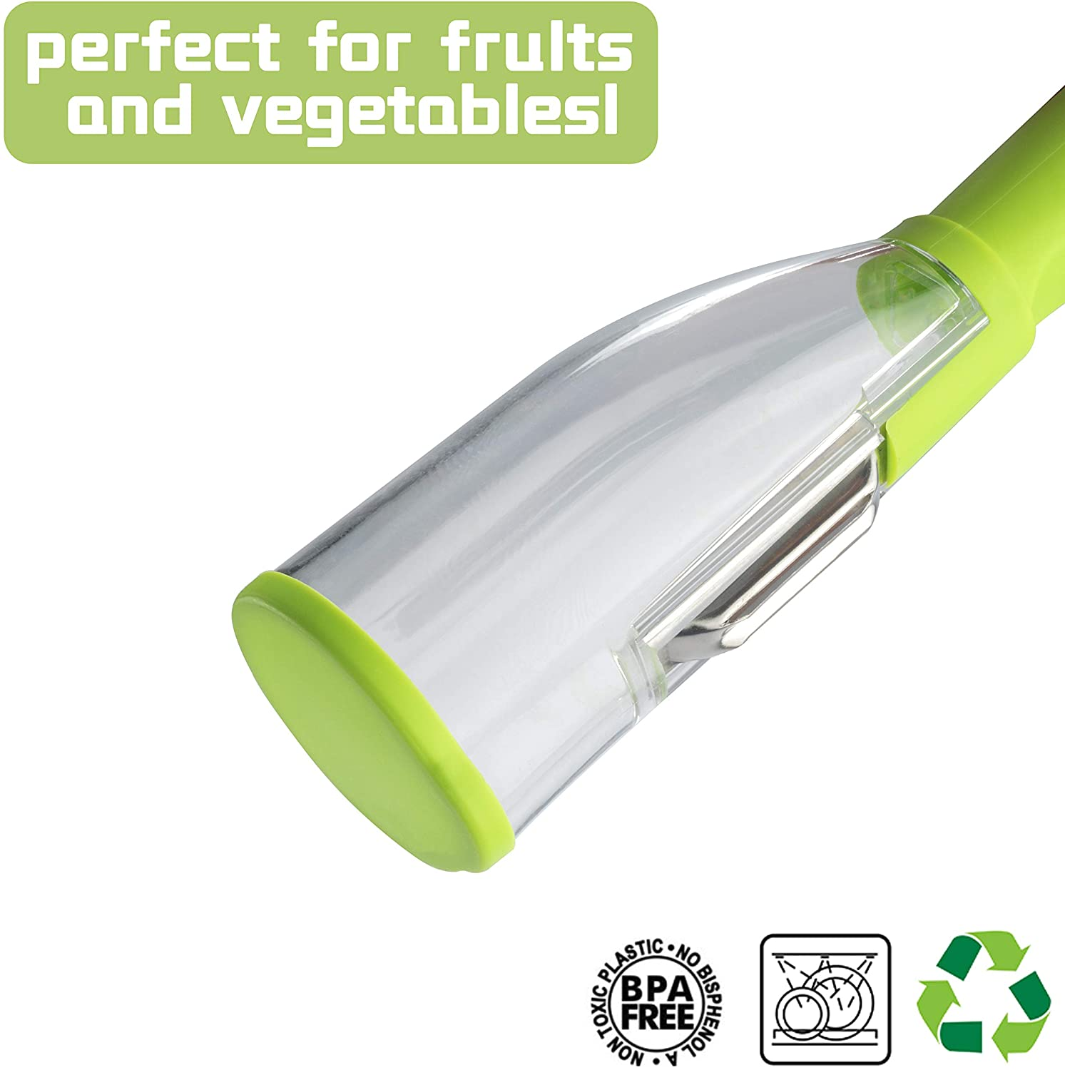 Vegetable Peeler with Container for Kitchen