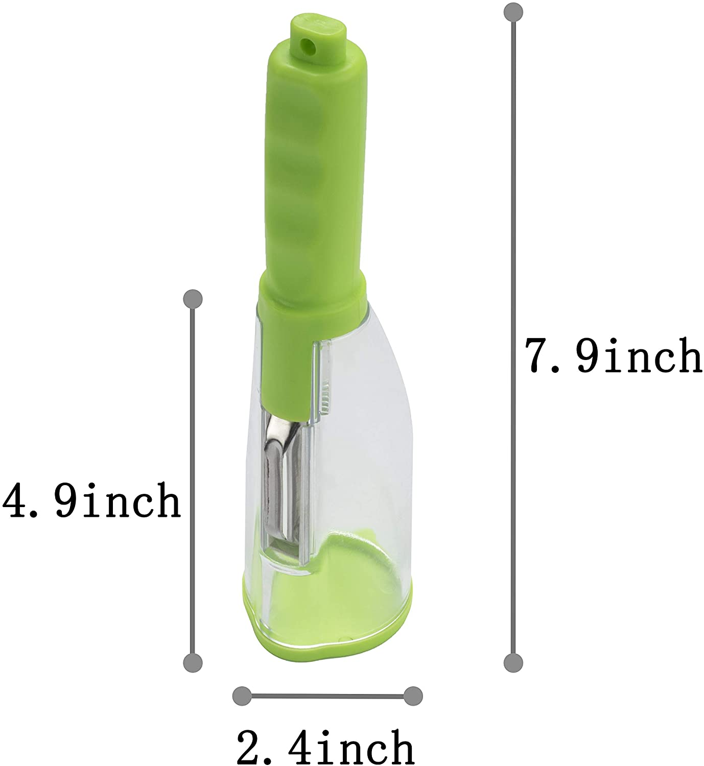 Vegetable Peeler with Container for Kitchen