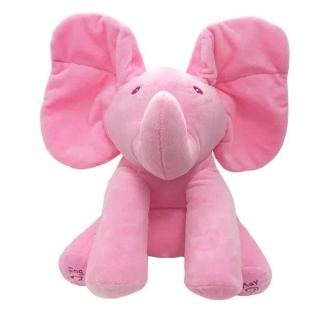 Peek A Boo Singing Elephant Plush Toy