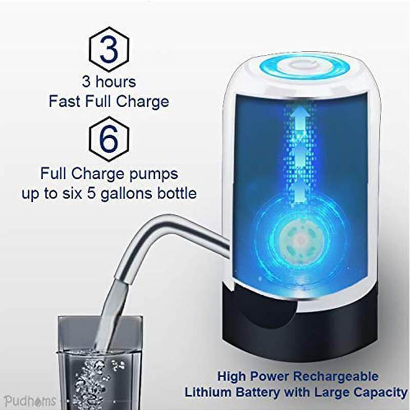Creative Automatic Electric USB Charging Pressure Water Bottle Pump
