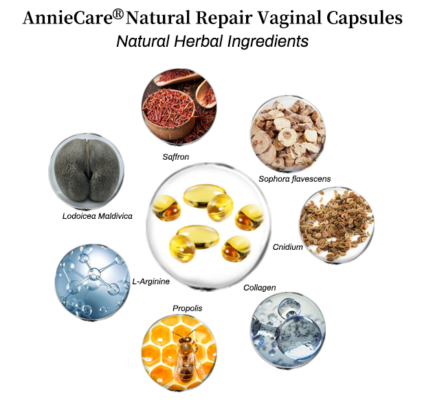 AnnieCar® Instant Itching Stopper & Detox and Slimming & Firming Repair & Pink and Tender Natural Capsules