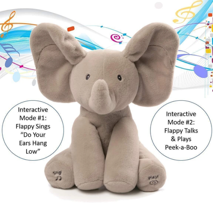 Peek A Boo Singing Elephant Plush Toy