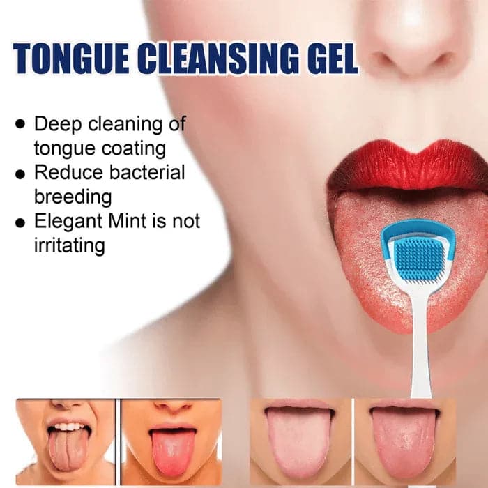 Probiotic Tongue Cleaning Gel Set (Gel + Scraper)