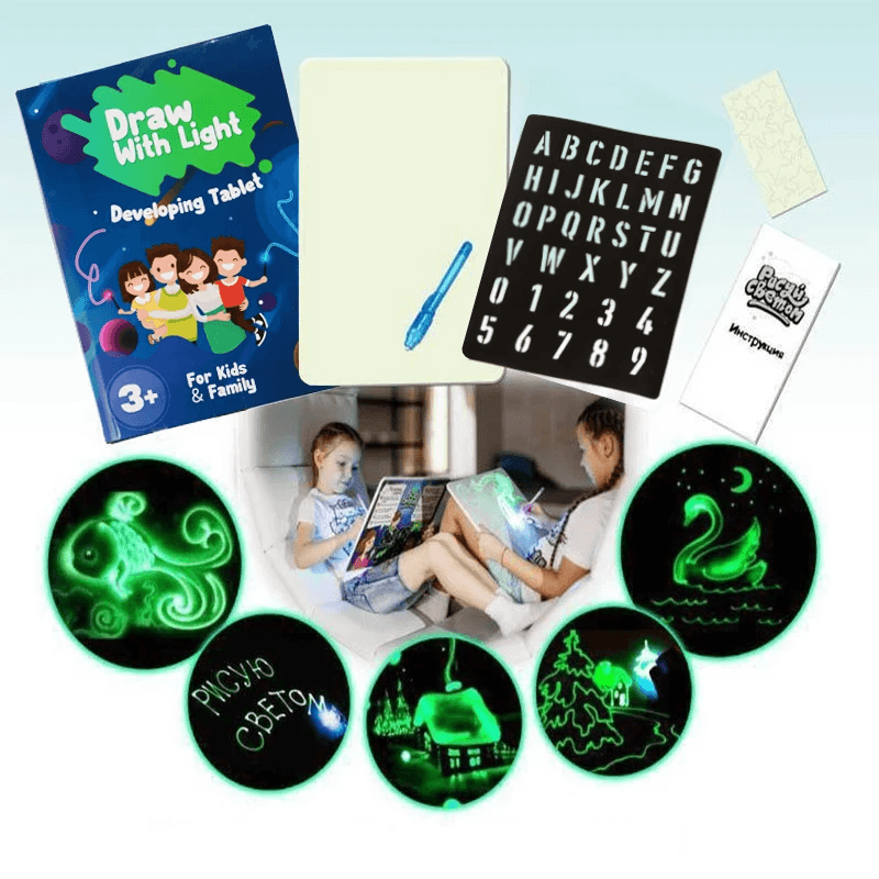 Glow In The Dark Neon Doodle Board Perfect Gift For Kids All Ages ✍🌈🎁