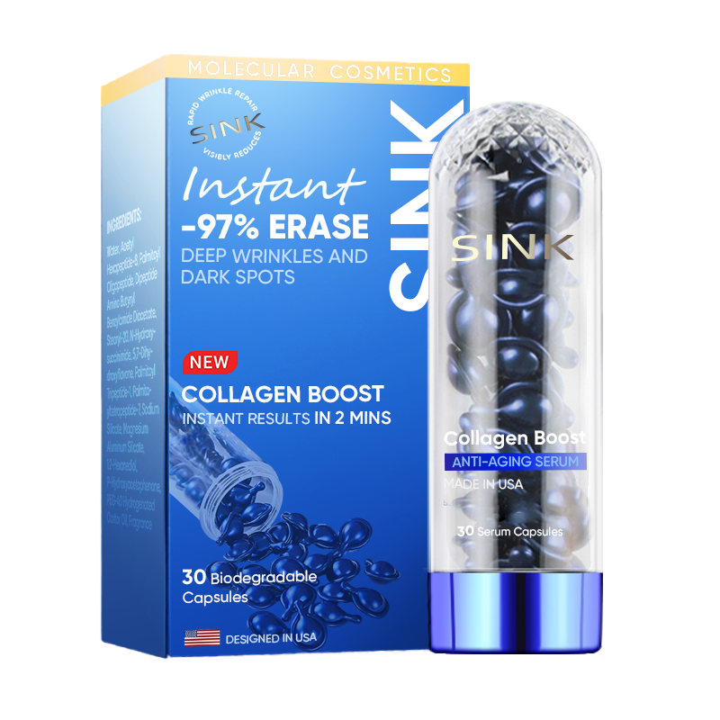 🎉SINK® Luxury Collagen Boost Anti-Aging-Serum For Remove 97% Deep Wrinkles & Dark Spots ⭐⭐⭐⭐⭐