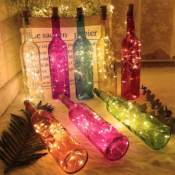 BOTTLE LIGHTS 10 Pieces (Battery Included)