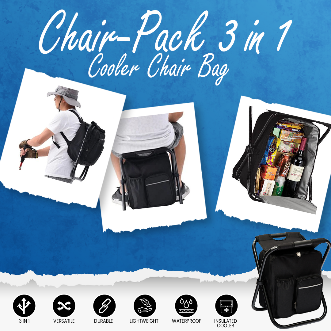 Chair-Pack 3 in 1 Cooler Chair Bag