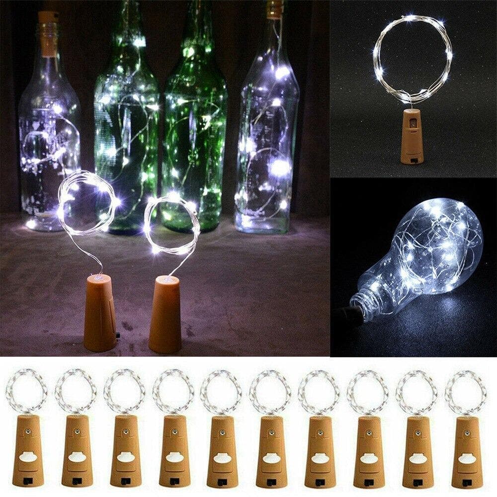 BOTTLE LIGHTS 10 Pieces (Battery Included)