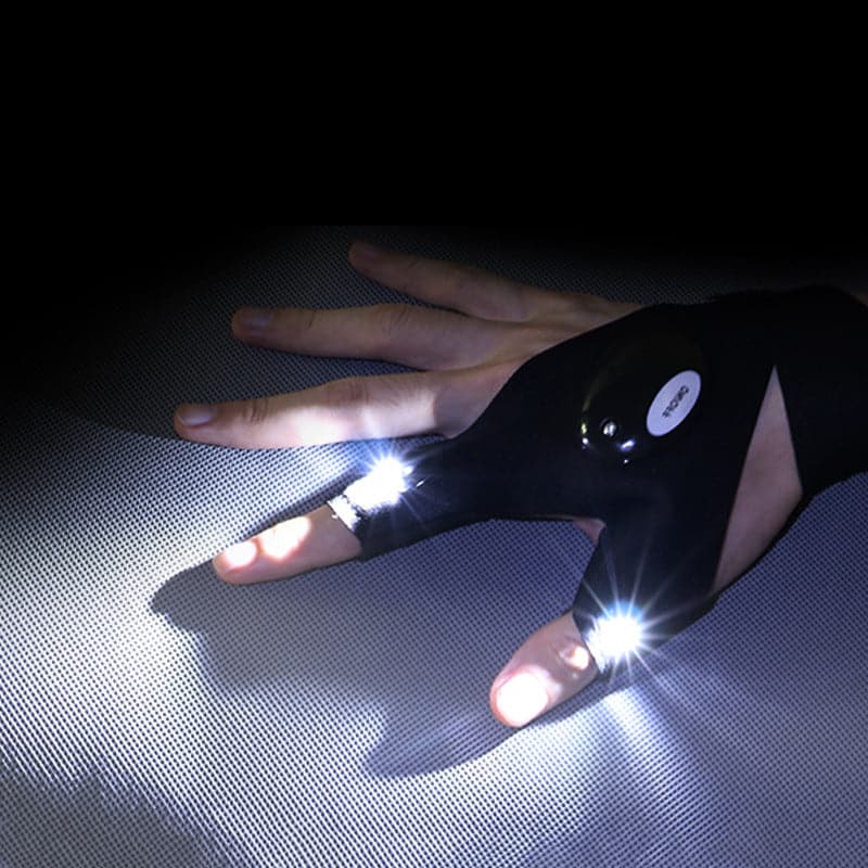 Fingerless Glove LED Flashlight (1 Pair)