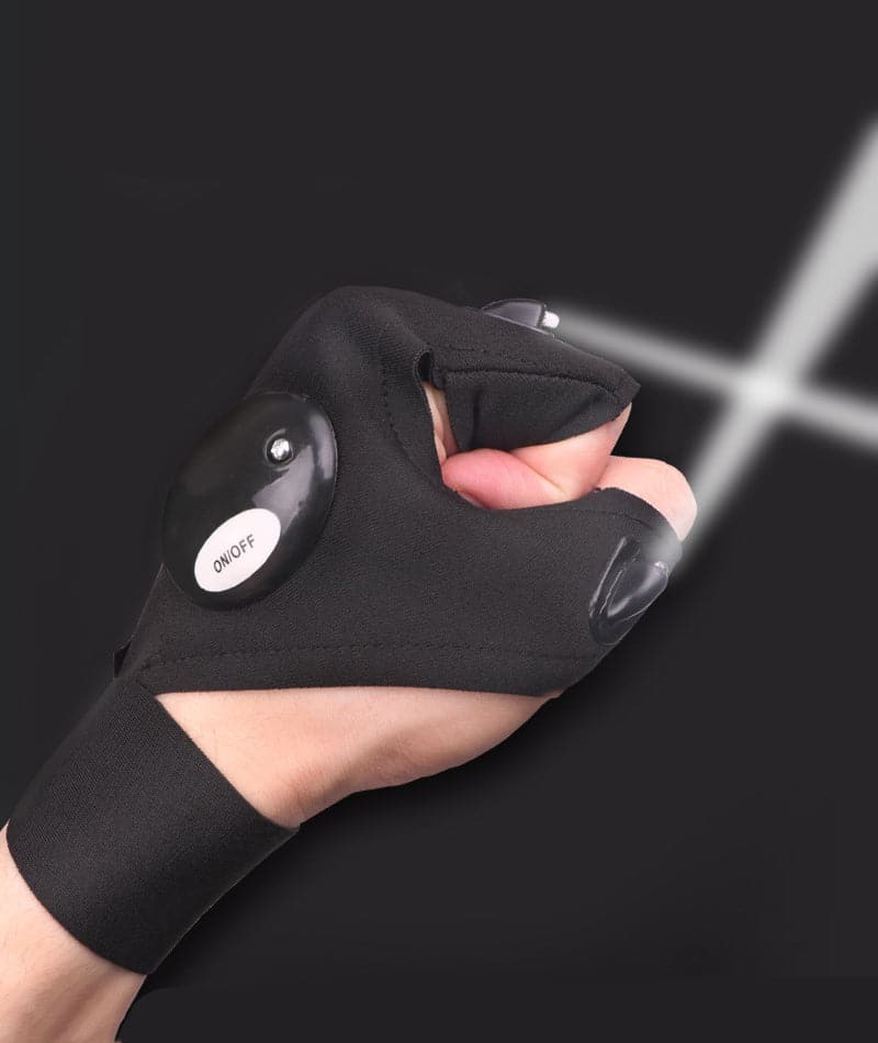 Fingerless Glove LED Flashlight (1 Pair)