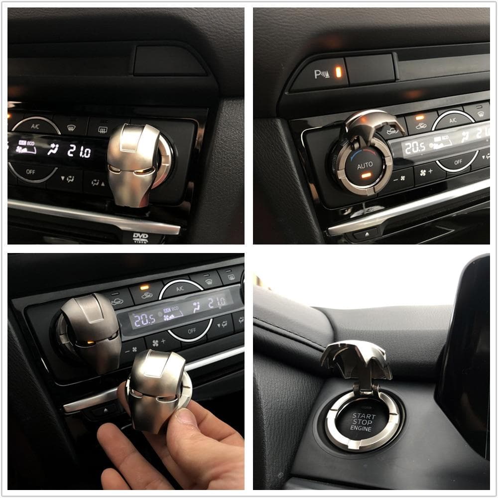 Iron Man Car Interior Engine Ignition Start Stop Push Button