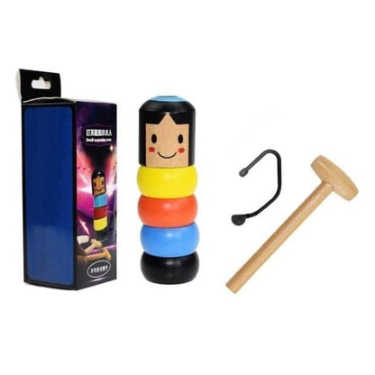 LITTLE WOODEN MAN WHO CAN'T BEAT INTERESTING MAGIC TOY