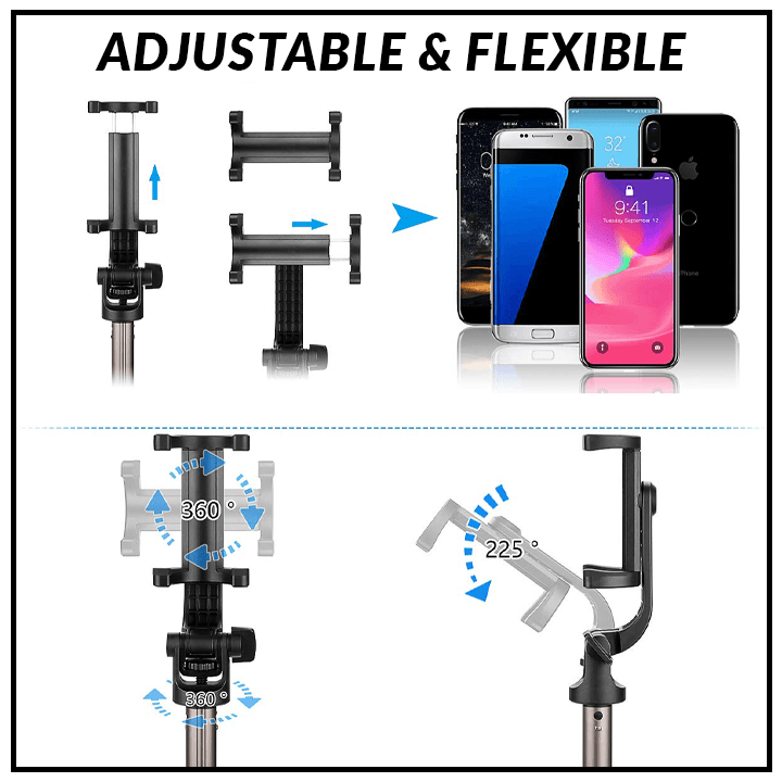 4 in 1 Extendable Bluetooth Selfie Stick
