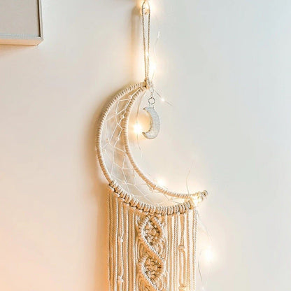 Crescent Luna Macramé Dreamcatcher