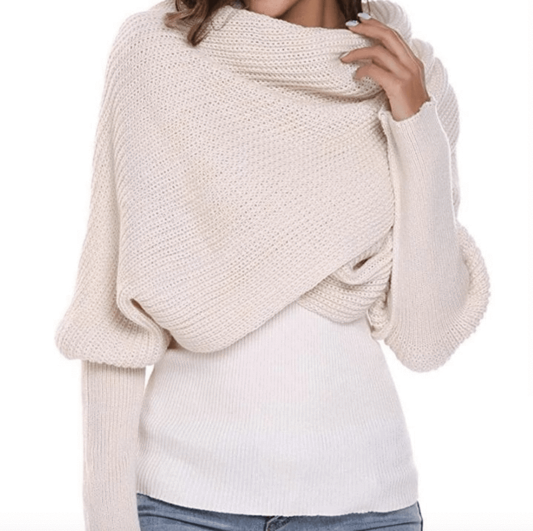 HOLIDAY SAVINGS PROMO! 50% OFF! 2020 CROCHET SWEATER-SCARF WITH SLEEVES