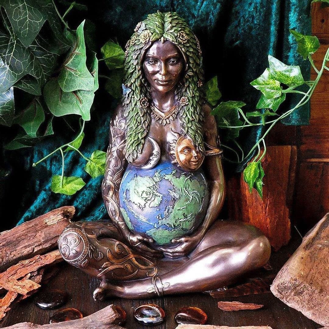 Millennial Gaia Mother Earth Statue by Oberon Zell