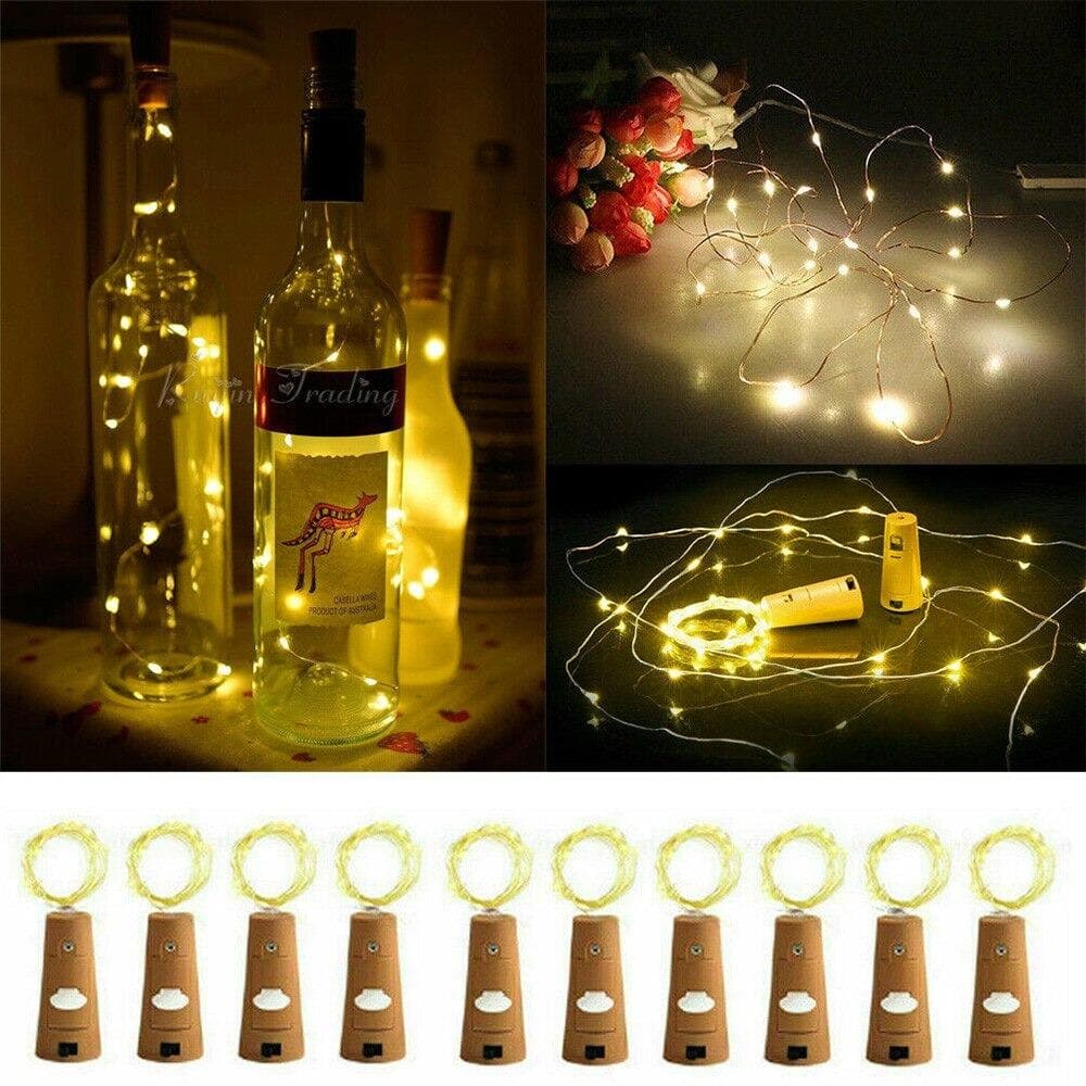 BOTTLE LIGHTS 10 Pieces (Battery Included)