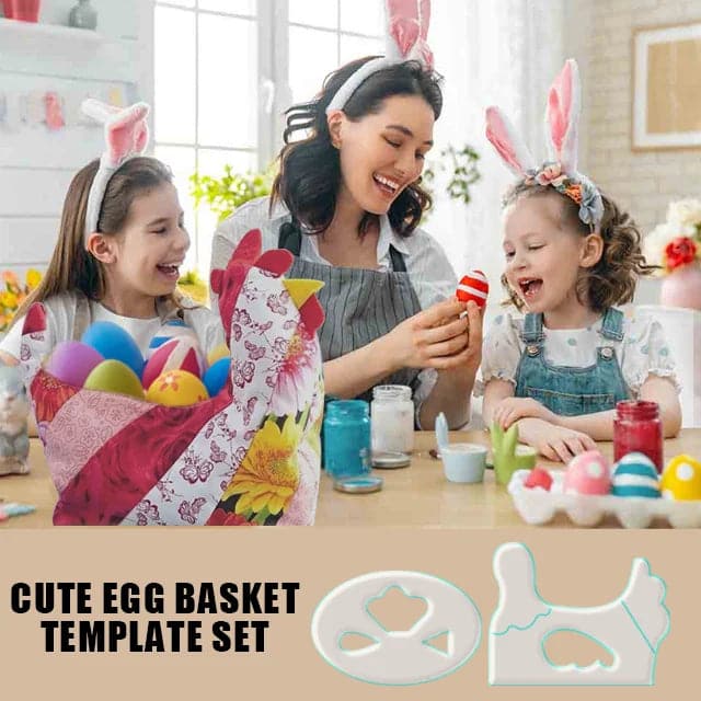 Cute Egg Basket Template Set- With Instructions