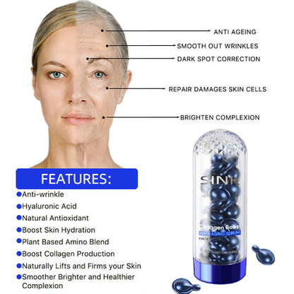 🎉SINK® Luxury Collagen Boost Anti-Aging-Serum For Remove 97% Deep Wrinkles & Dark Spots ⭐⭐⭐⭐⭐
