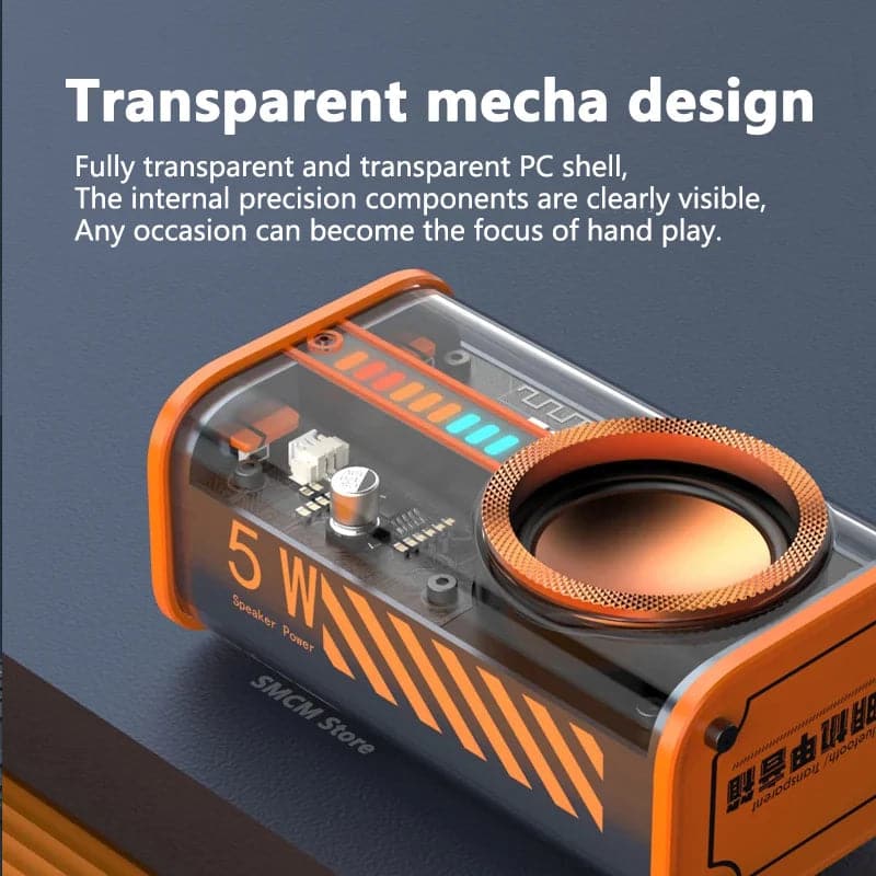 Tokyo Transparent mecha wireless bluetooth speaker