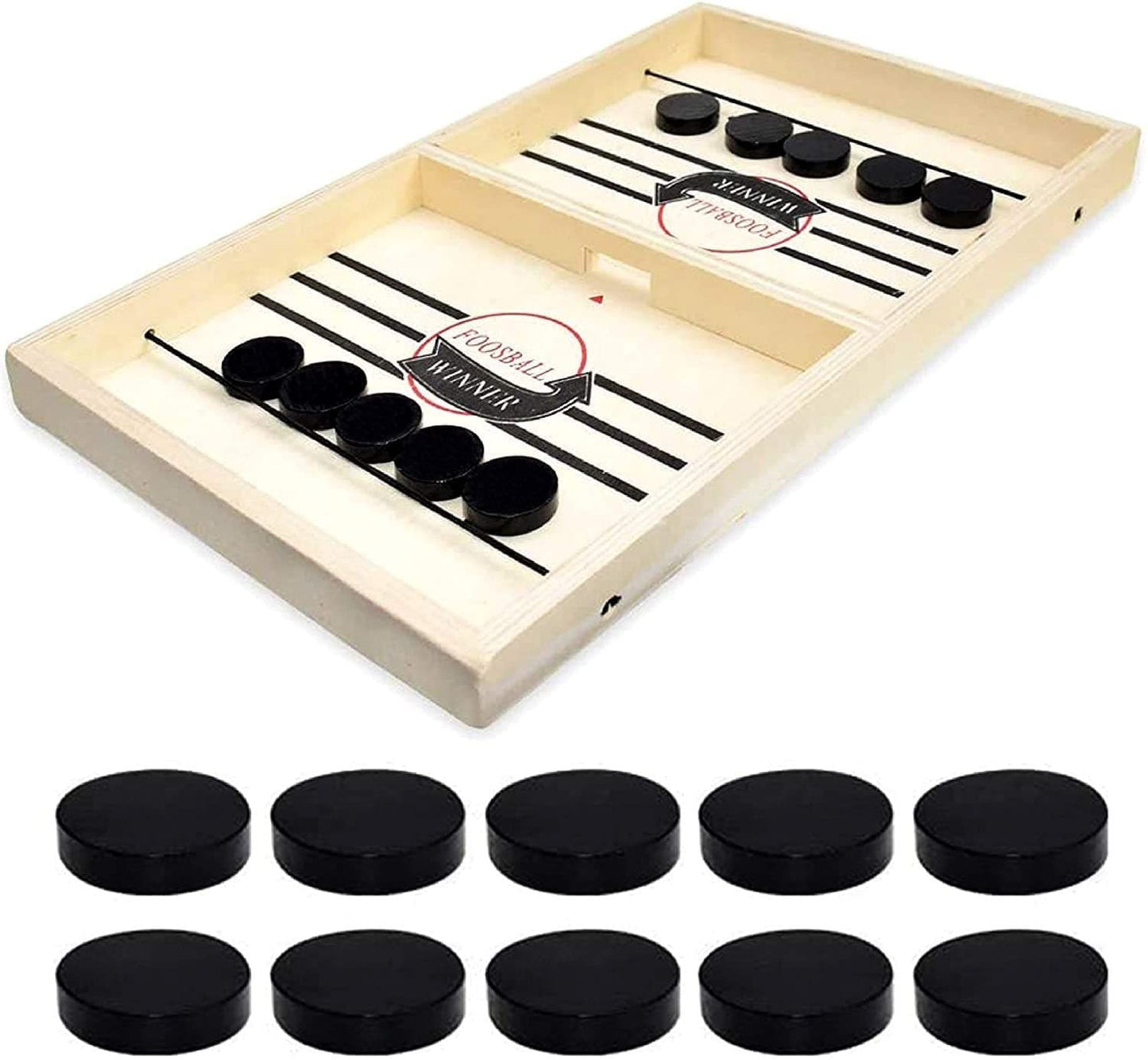 Wooden table hockey game