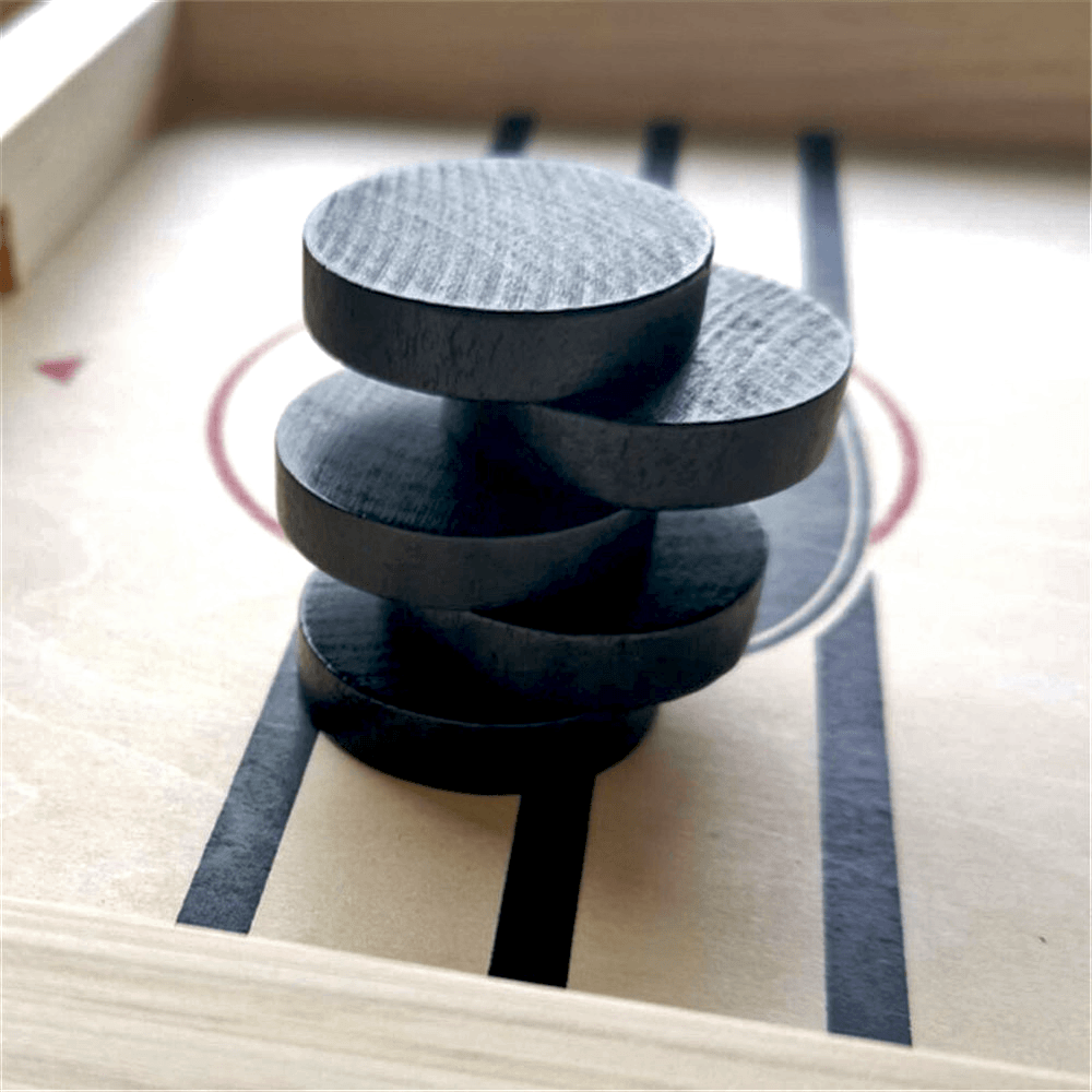 Wooden table hockey game