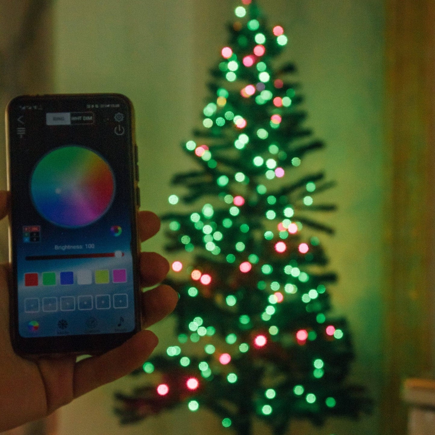Phone Controlled LED Christmas Lights